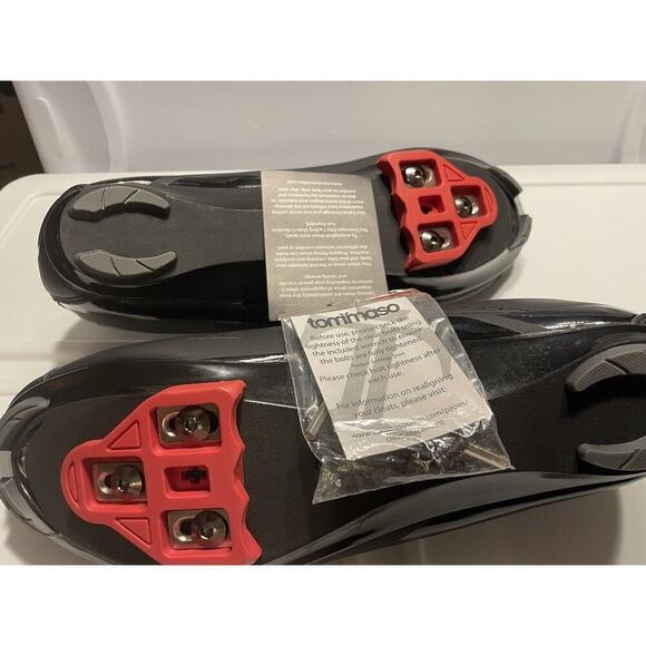 TOMMASO STRADA 100 CLEAT COMPATIBLE ROAD and INDOOR CYCLING SHOES SZ 45-11.5 Men - Picture 6 of 7